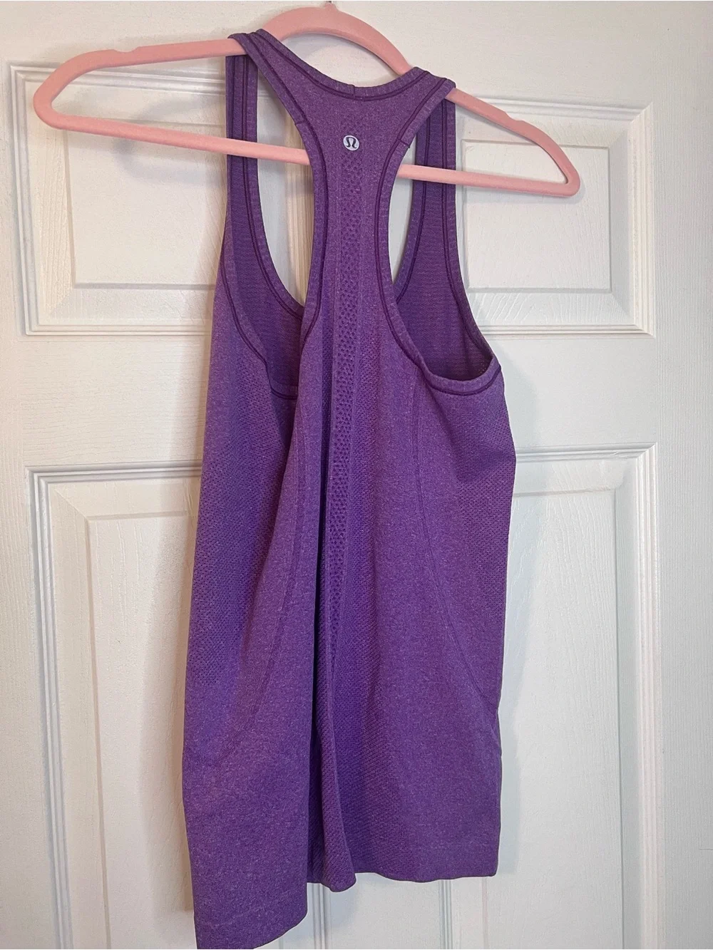 #682 Lululemon Swiftly Tech Racerback Heathered Regal Plum Tank Size 6